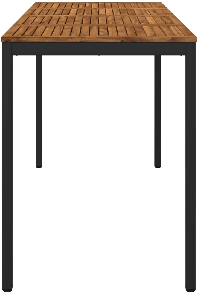 Sodo Baro Stalas NAARDEN Natūrali ir juoda 196 x 80,5 x 105 cm