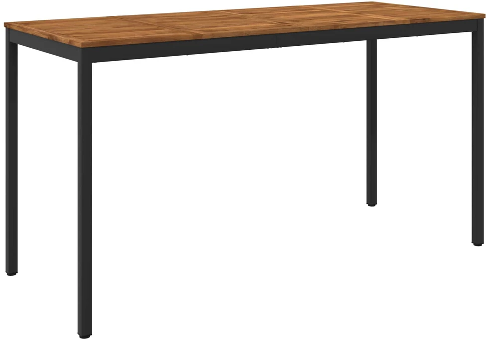 Sodo Baro Stalas NAARDEN Natūrali ir juoda 196 x 80,5 x 105 cm