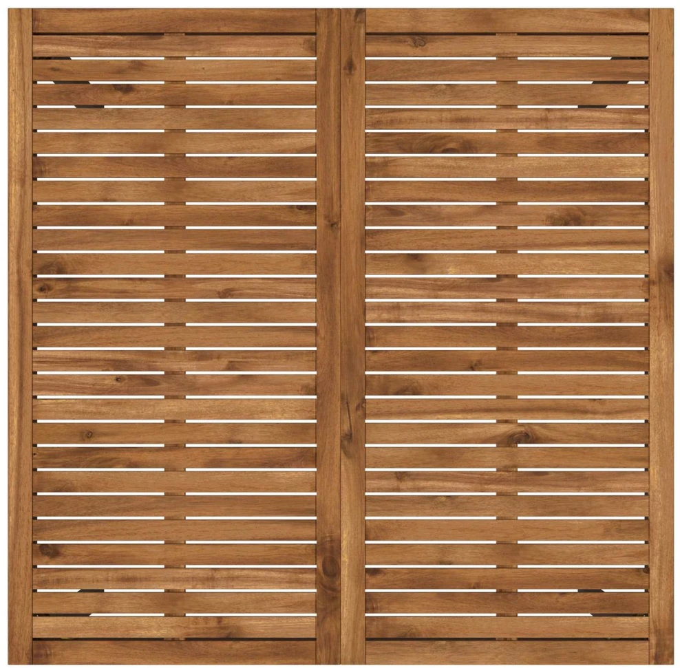 Sodo Baro Stalas Natūrali ir juoda 110 x 108,5 x 105 cm