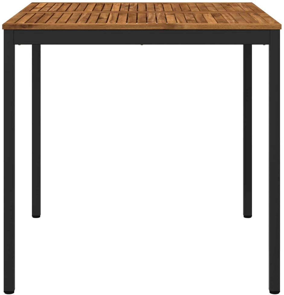 Sodo Baro Stalas NAARDEN Natūrali ir juoda 110 x 108,5 x 105 cm