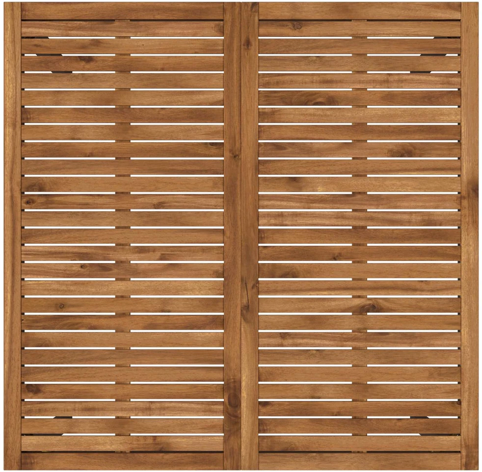 Sodo Baro Stalas NAARDEN Natūrali ir juoda 110 x 108,5 x 105 cm