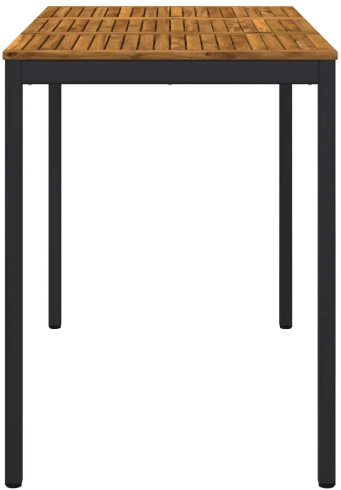 Sodo Baro Stalas Natūrali ir juoda 141 x 80,5 x 105 cm