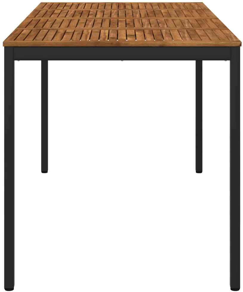 Sodo Baro Stalas Natūrali ir juoda 196 x 100,5 x 105 cm