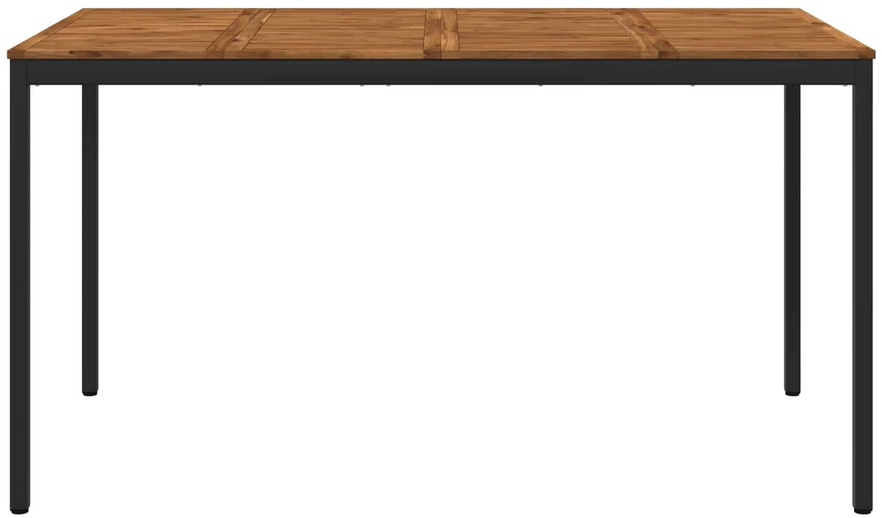 Sodo Baro Stalas Natūrali ir juoda 196 x 100,5 x 105 cm
