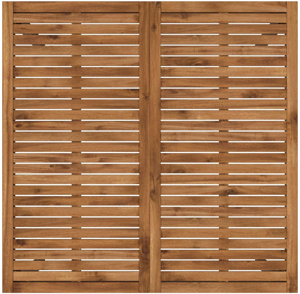 Sodo Baro Stalas NAARDEN Natūralus ir kava 110 x 108,5 x 105 cm