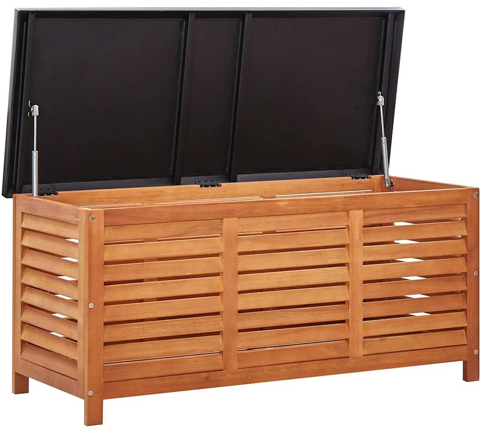 Sodo daiktadėžė, 117x50x55cm, eukalipto medienos masyvas