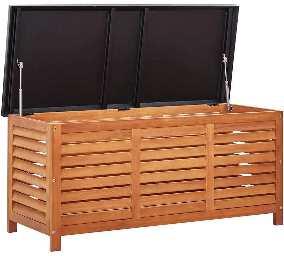 Sodo daiktadėžė, 117x50x55cm, eukalipto medienos masyvas