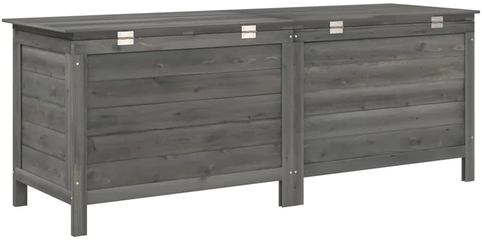 Sodo daiktadėžė, antracito, 150x50x56,5cm, eglės masyvas