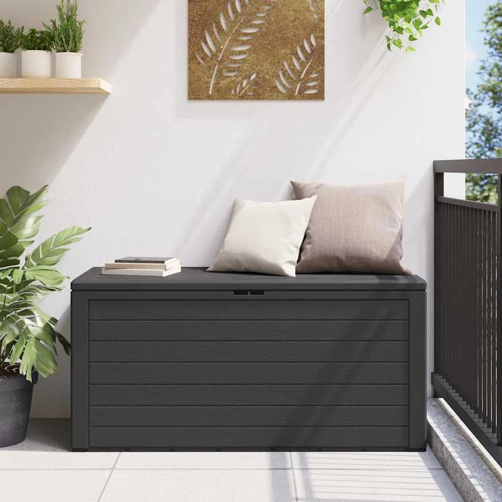Sodo daiktadėžė, antracito spalvos, 116x44x55cm