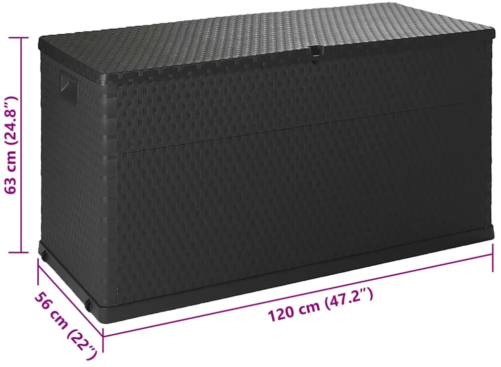 Sodo daiktadėžė 43711 antracito sp. 120x56x63cm
