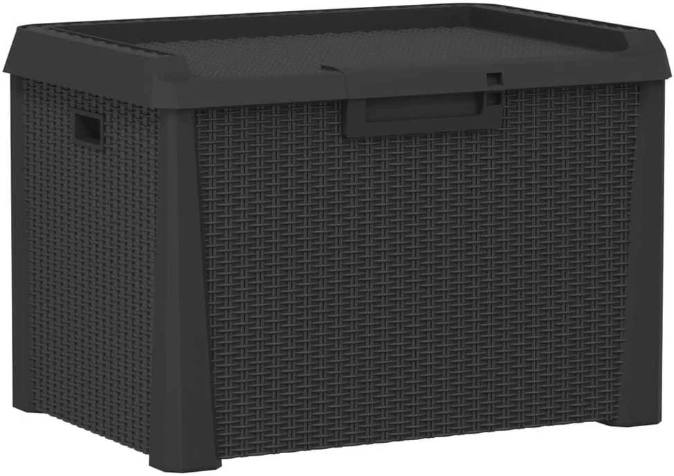Sodo daiktadėžė, antracito spalvos, 125l, PP