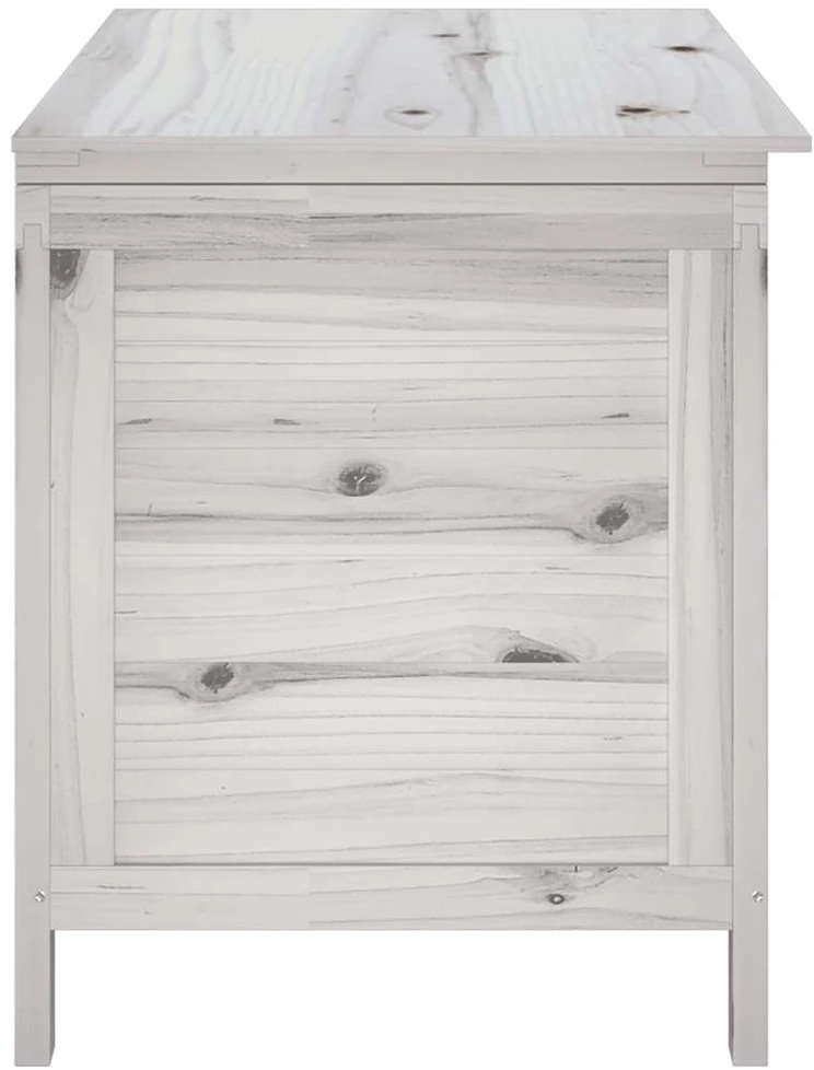 Sodo daiktadėžė, balta, 99x49,5x58,5cm, eglės medienos masyvas