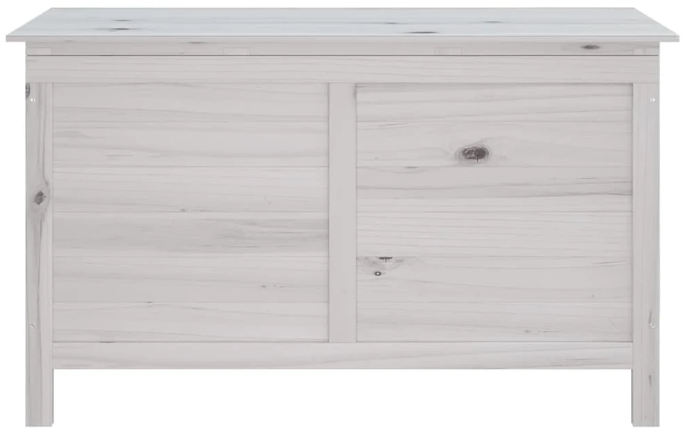 Sodo daiktadėžė, balta, 99x49,5x58,5cm, eglės medienos masyvas