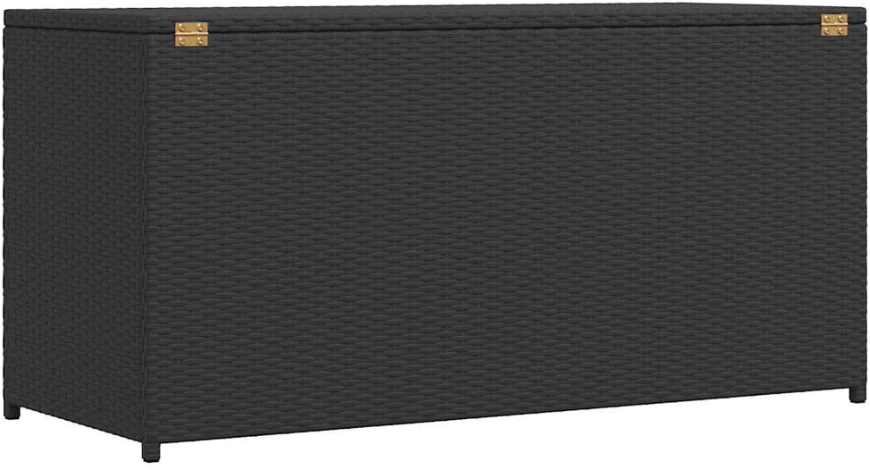Sodo daiktadėžė, juoda, 120x50x60cm, poliratanas
