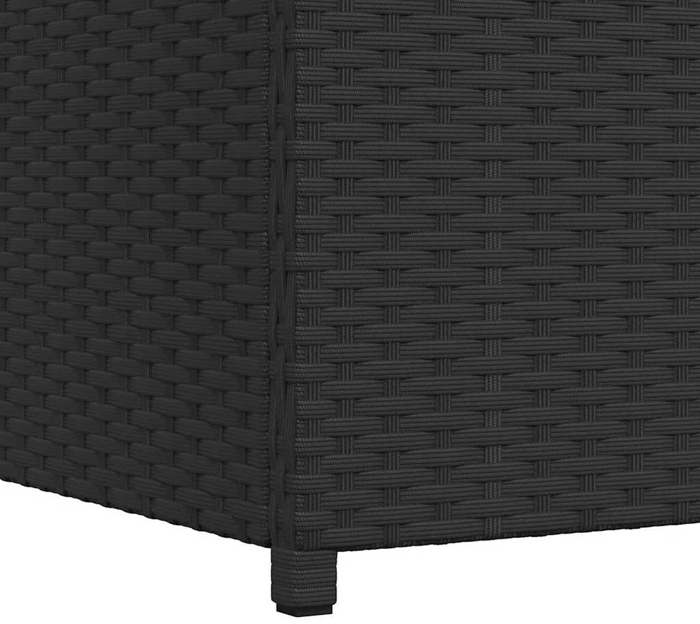 Sodo daiktadėžė, juoda, 120x50x60cm, poliratanas