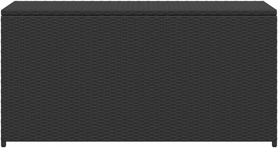 Sodo daiktadėžė, juoda, 120x50x60cm, poliratanas