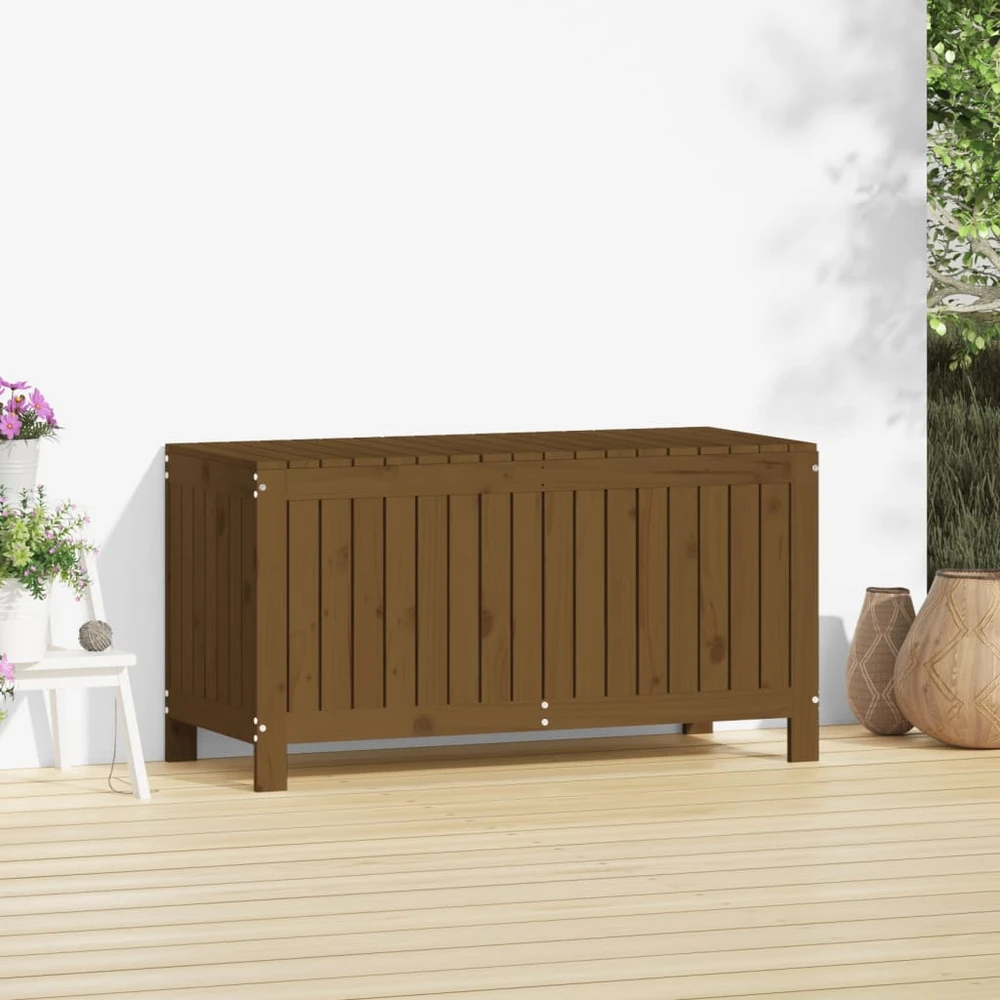 Sodo daiktadėžė, medaus ruda, 115x49x60cm, pušies masyvas