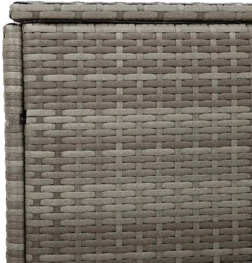 Sodo daiktadėžė, pilka, 110x50x58cm, polirotangas