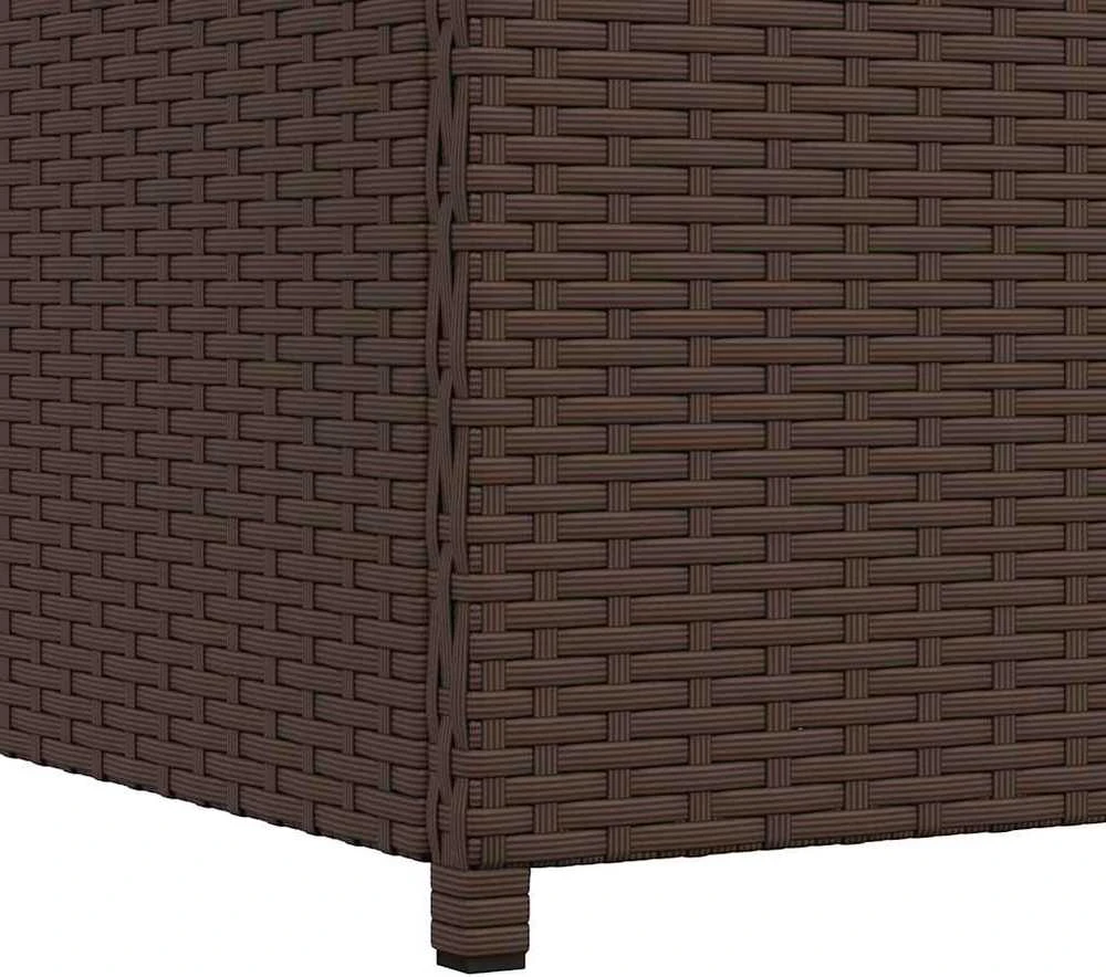 Sodo daiktadėžė, ruda, 120x50x60cm, poliratanas