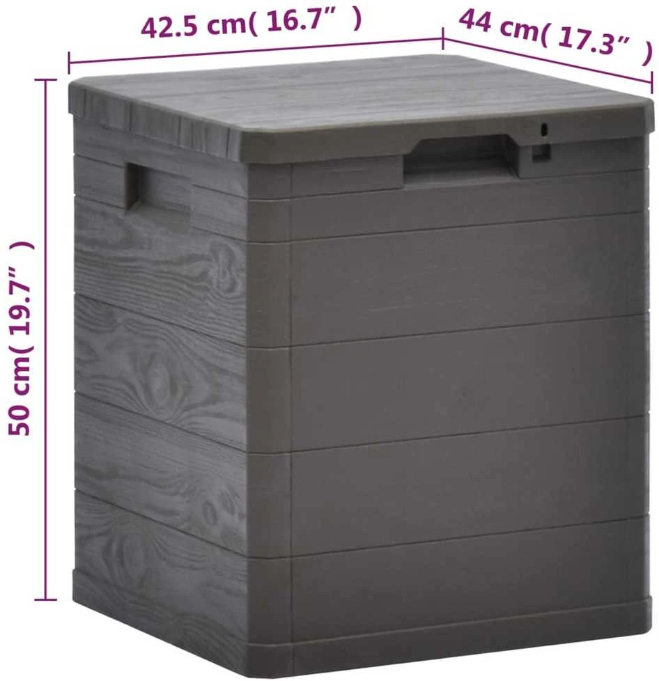 Sodo daiktadėžė, ruda, 90 l