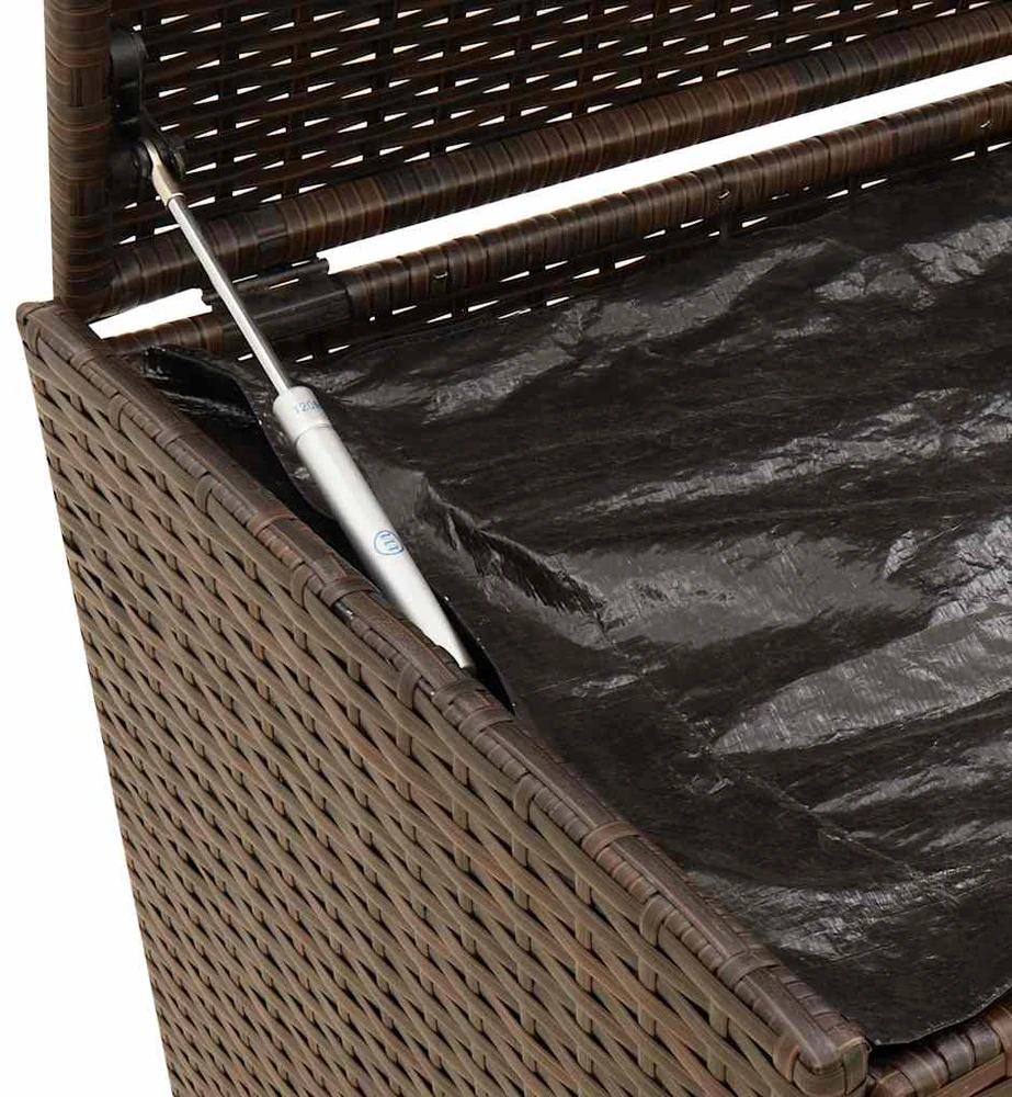 Sodo daiktadėžė, rudos spalvos, 283l, poliratanas