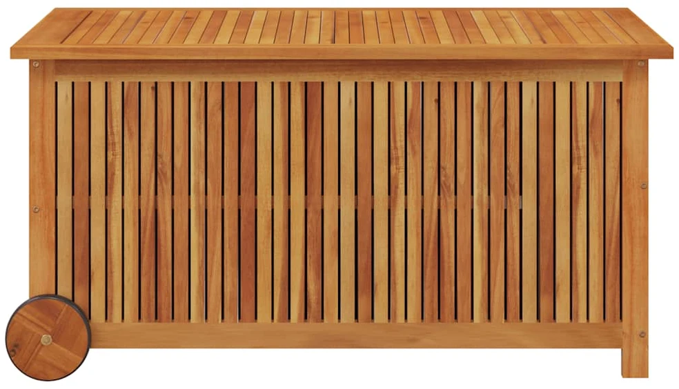 Sodo daiktadėžė su ratukais, 113x50x58cm, akacijos masyvas