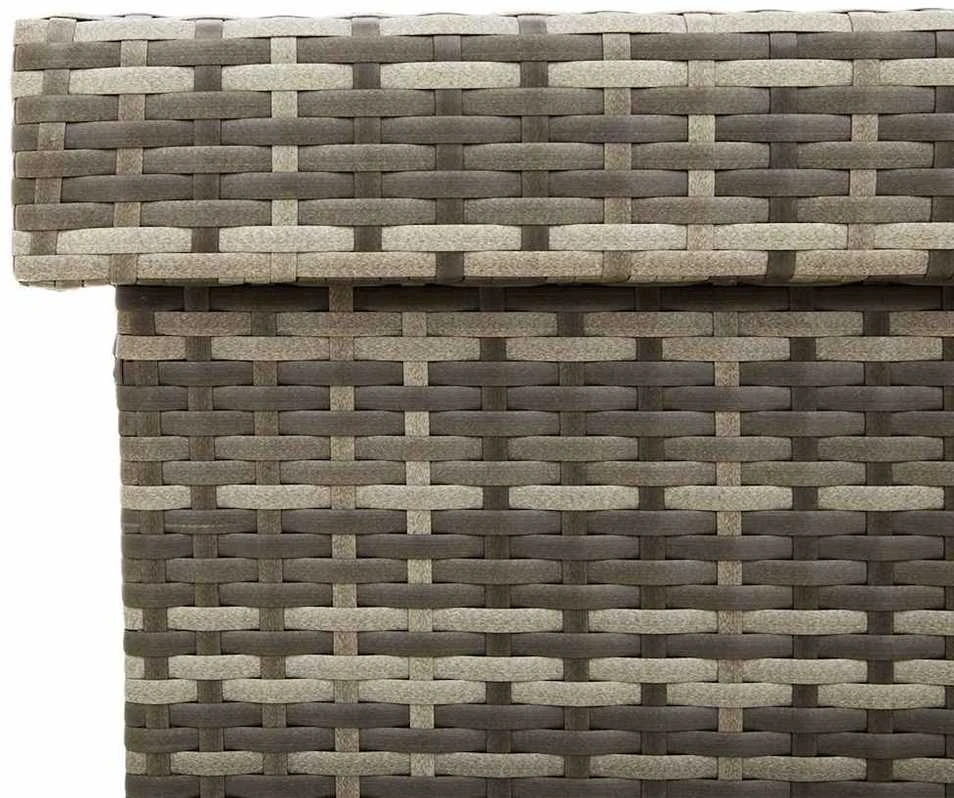Sodo daiktadėžė su ratukais, pilkos spalvos, 110x55x73cm