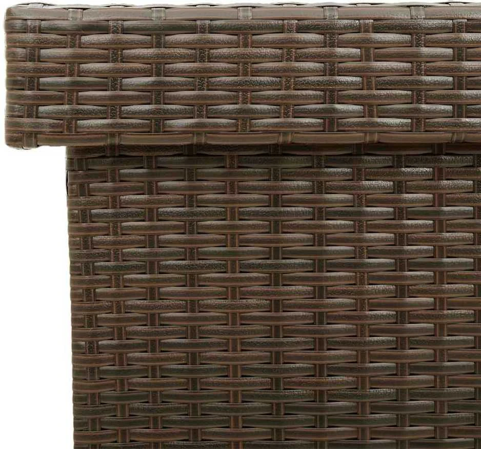 Sodo daiktadėžė su ratukais, rudos spalvos, 160x55x75cm