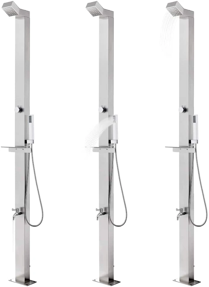 Sodo dušas, 220cm, nerūdijantis plienas
