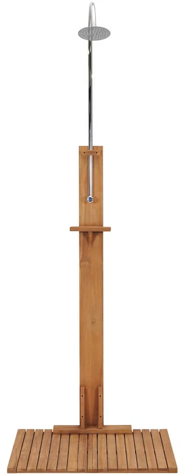 Sodo dušas, 75x75x210cm, tikmedžio medienos masyvas