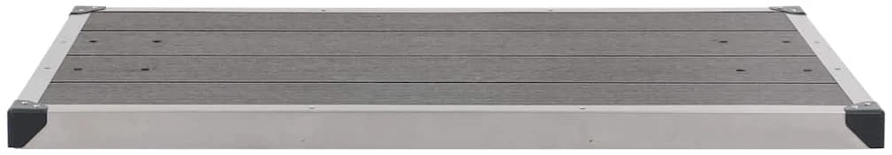 Sodo dušas su pilku pagrindu, 220cm, aliuminis (315943+48205)