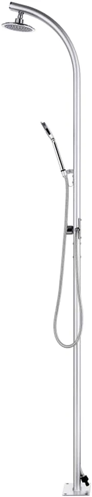 Sodo dušas su pilku pagrindu, 220cm, aliuminis (315943+48205)