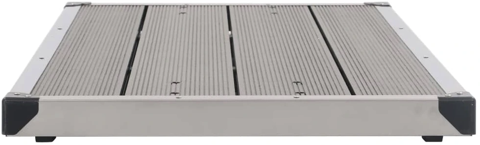 Sodo dušas su pilku pagrindu, 220cm, nerūdijantis plienas