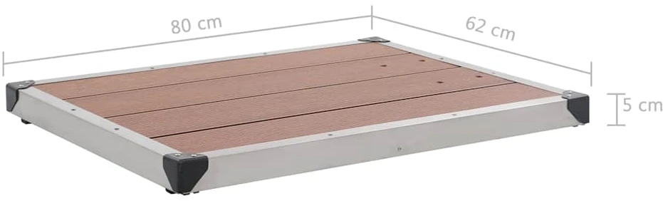 Sodo dušas su rudu pagrindu, 225cm, nerūdijantis plienas