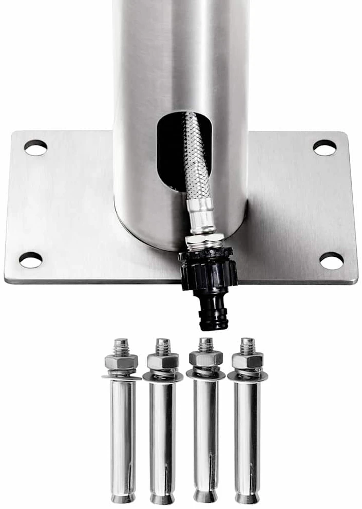 Sodo dušas su rudu pagrindu, 230cm, nerūdijantis plienas