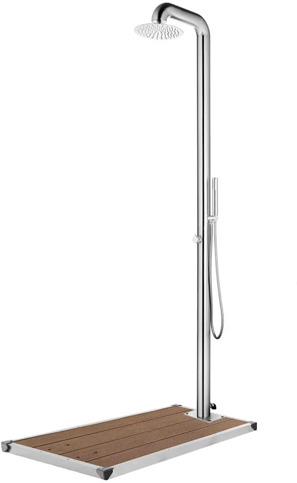 Sodo dušas su rudu pagrindu, 230cm, nerūdijantis plienas