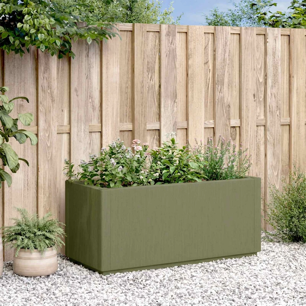 Sodo gėlių dėžutė Žalia 80 x 36 x 35 cm PP