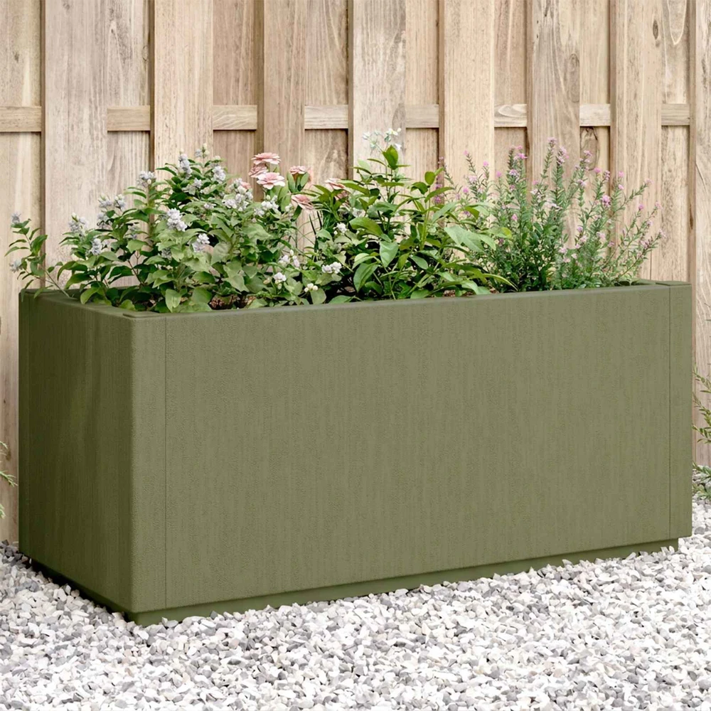 Sodo gėlių dėžutė Žalia 80 x 36 x 35 cm PP