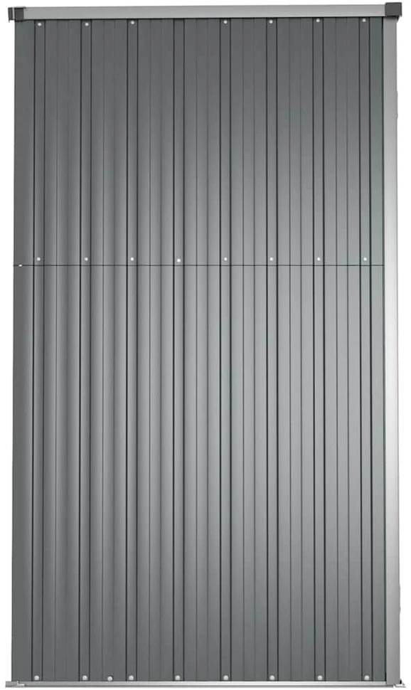 Sodo įrankių pašiūrė, pilka, 161x89x161cm, plienas