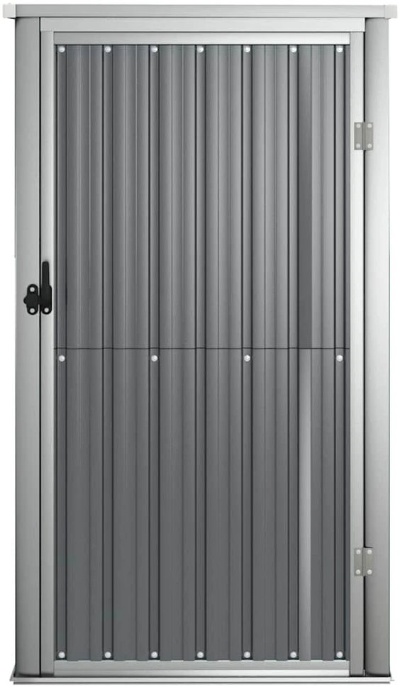 Sodo įrankių pašiūrė, pilka, 88x89x161cm, galvanizuotas plienas