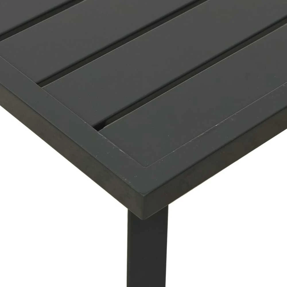Lauko baldų komplektas Sodo kavos staliukas, antracito spalvos, 110x55x35cm, plienas