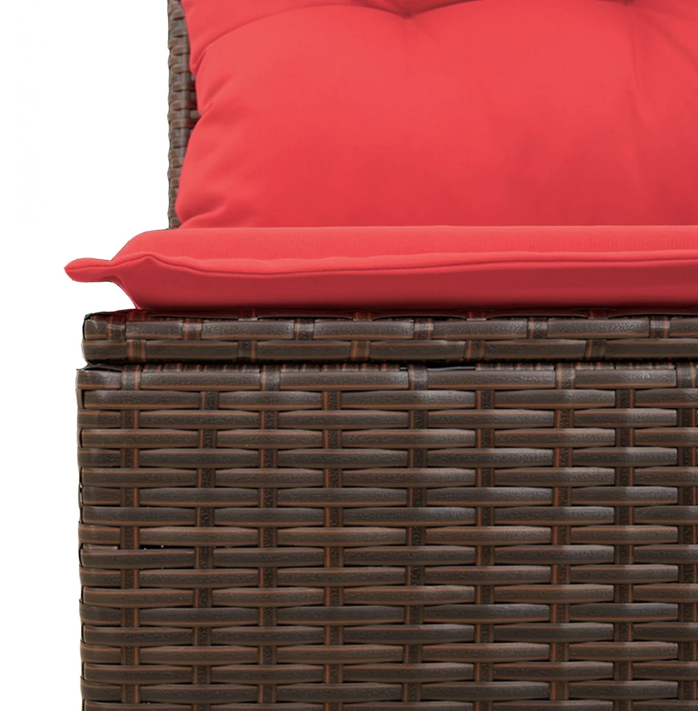 | Sodo sofa | su pagalve Ruda 55 x 62 x 69 cm Poli ratanas