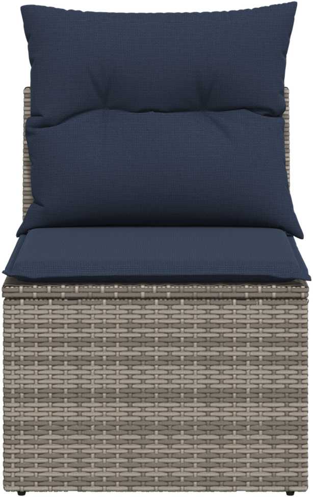 | Sodo sofa | su pagalve Pilka 55 x 62 x 69 cm Poli ratanas