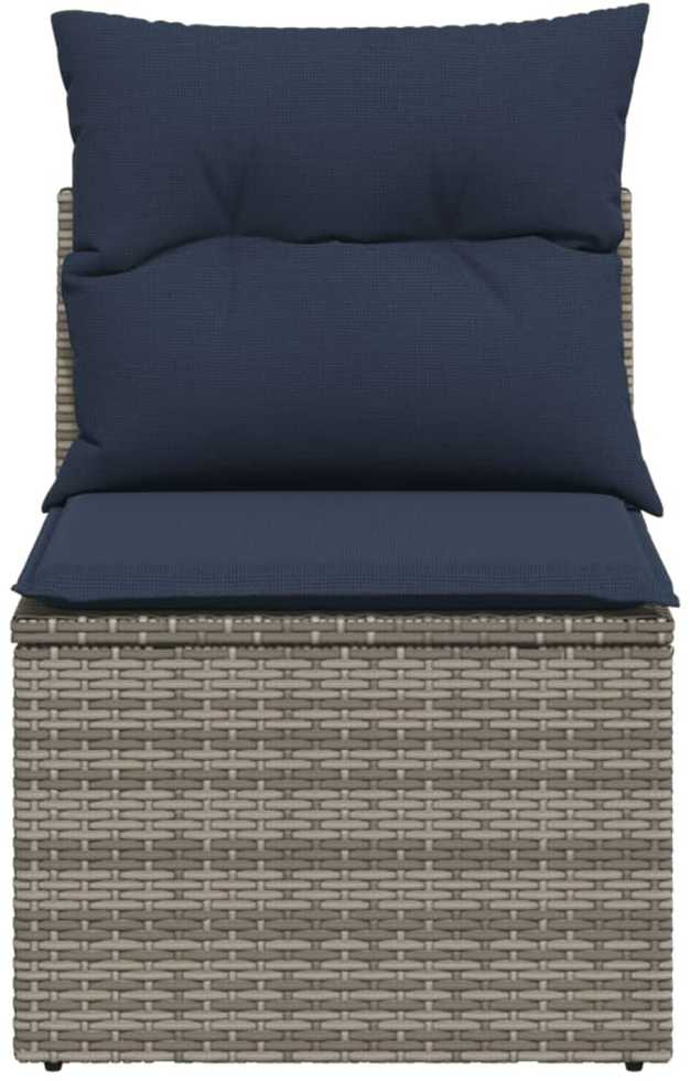 | Sodo sofa | su pagalve Pilka 55 x 62 x 69 cm Poli ratanas