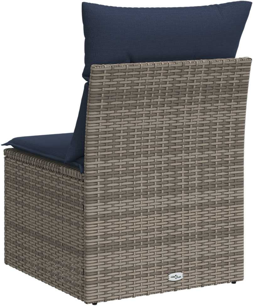 | Sodo sofa | su pagalve Pilka 55 x 62 x 69 cm Poli ratanas