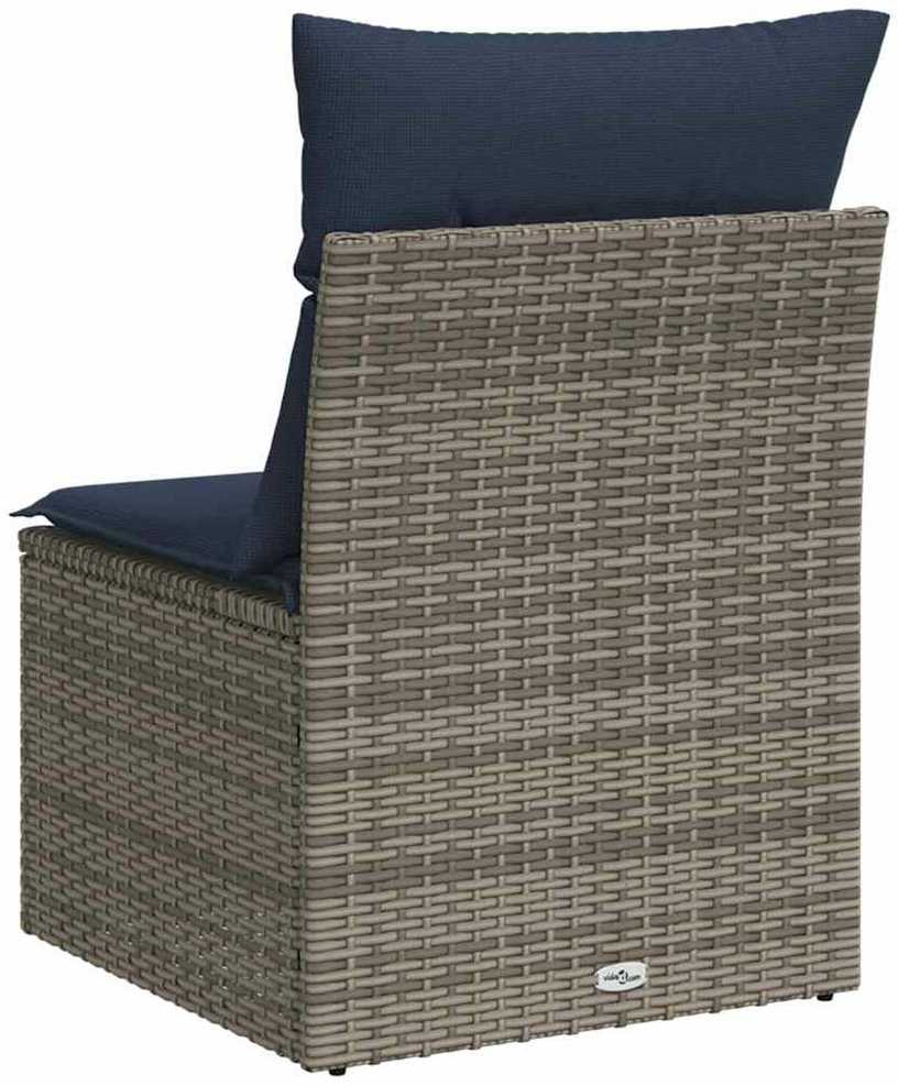 | Sodo sofa | su pagalve Pilka 55 x 62 x 69 cm Poli ratanas