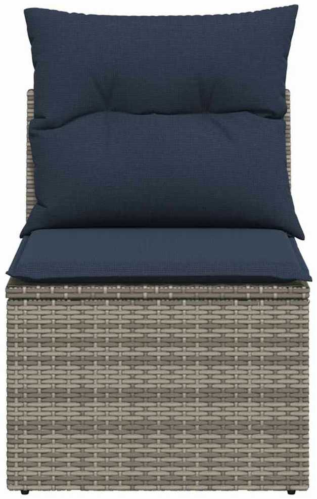| Sodo sofa | su pagalve Pilka 55 x 62 x 69 cm Poli ratanas