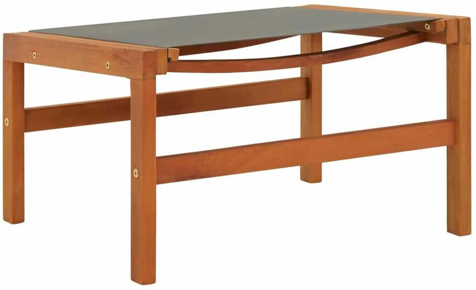 Sodo kėdė su pakoja, pilka, eukalipto masyvas ir tekstilenas