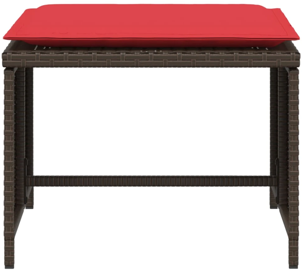 Sodo kėdė su pakoja, rudos spalvos, poliratanas