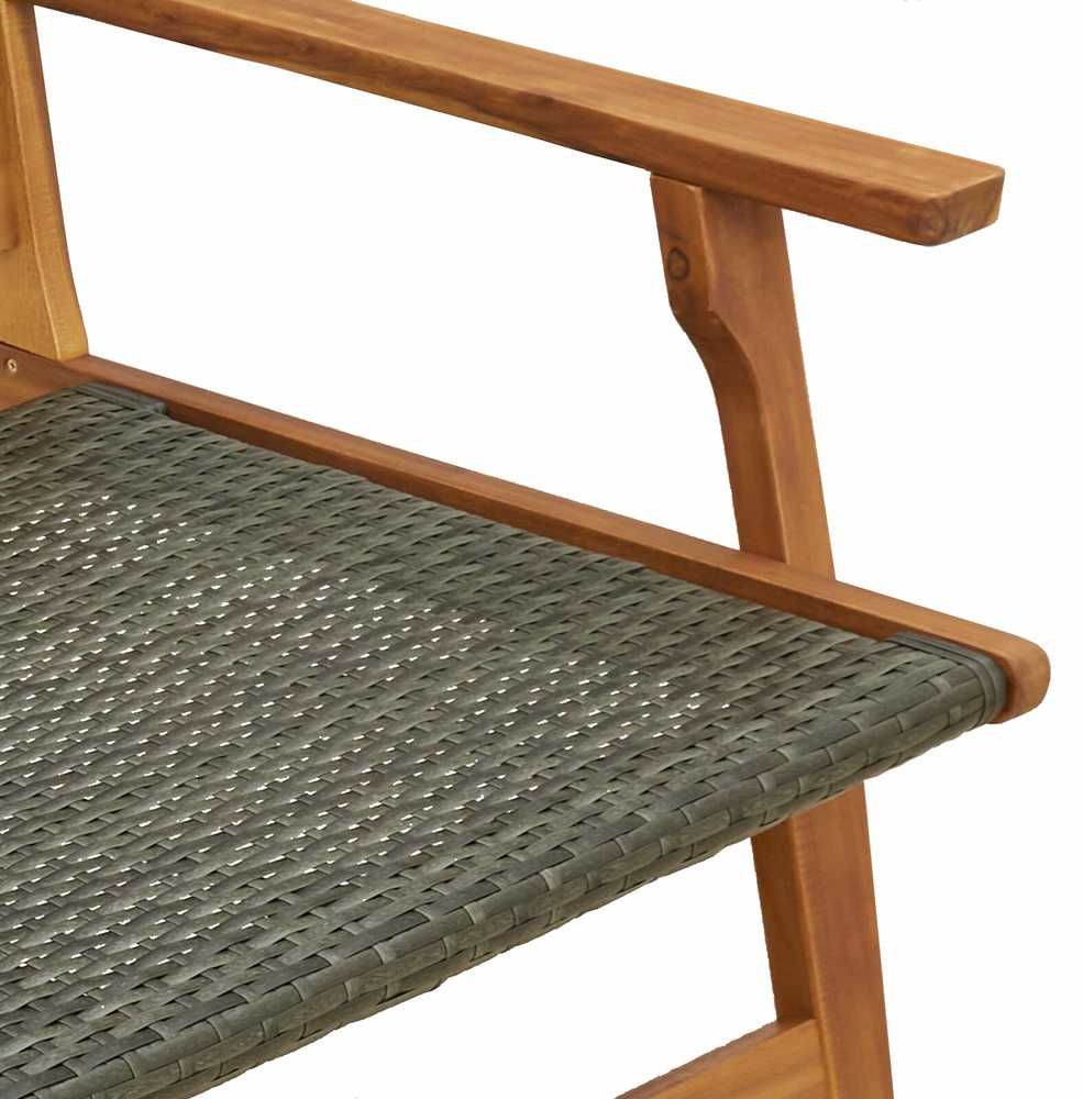 Sodo baldai 2 pcs Pilka 67 x 78 x 73 cm Kietos akacijos mediena